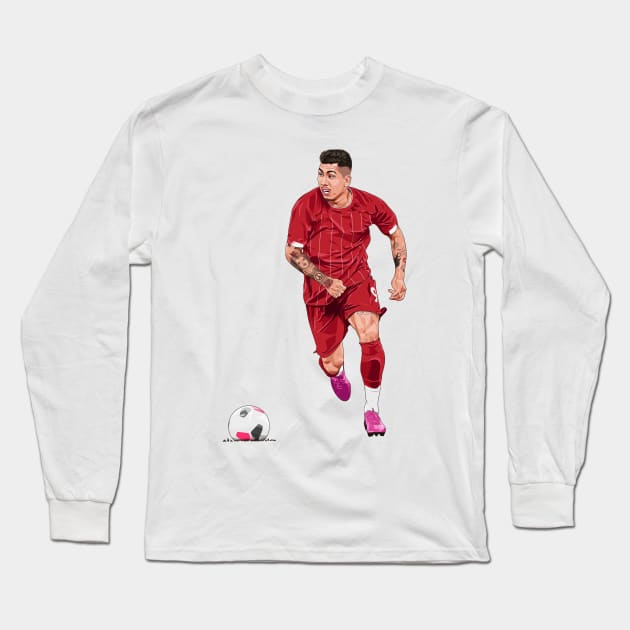 Roberto Firmino Long Sleeve T-Shirt by Ades_194
